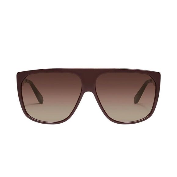 Quay Australia No Curfew Oversized Sunglasses in Espresso. New main image 4
